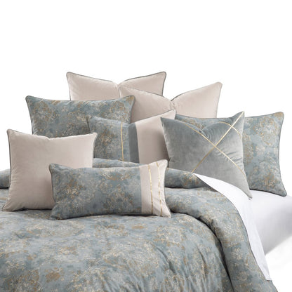 Debonair 9-Piece Queen Comforter Set - Mist
