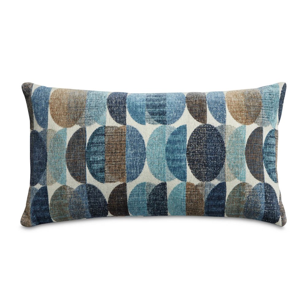 Blue My Mind Vallejo 13" x 24" Oblong Pillow, Set of 2 - Pacific Blue