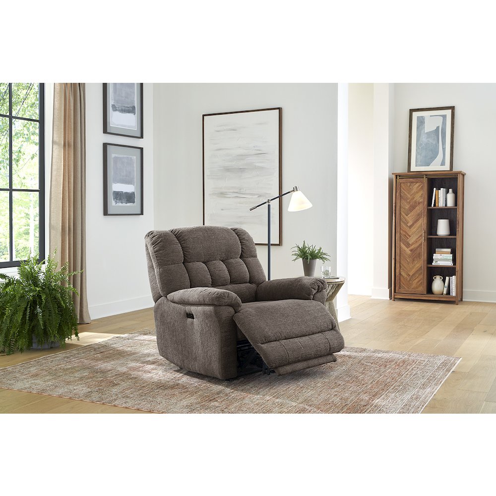 Oversized Recliner Chair for Big and Tall Adults – Power Zero Gravity Recliner with Wide Seat,  Heavy-Duty Big Man, Supports Up to 450 lbs, Brown