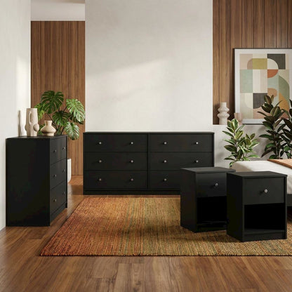 4-Piece Bedroom Set with Timeless Style and Durable Hardware