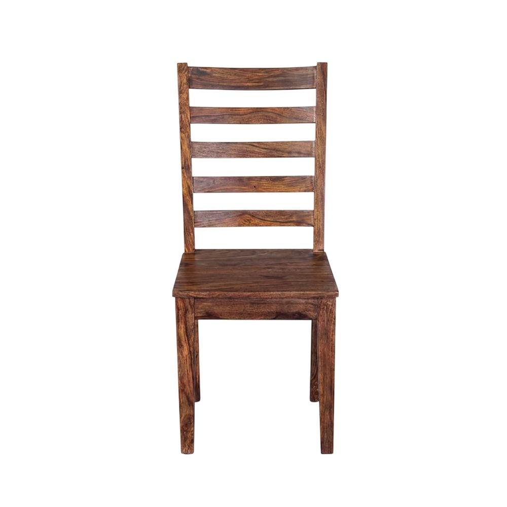 Solid Sheesham Wood Modern Farmhouse Dining Chair for Kitchen or Dining Room