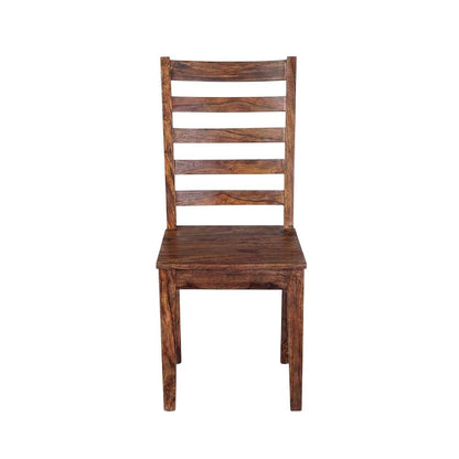 Solid Sheesham Wood Modern Farmhouse Dining Chair for Kitchen or Dining Room