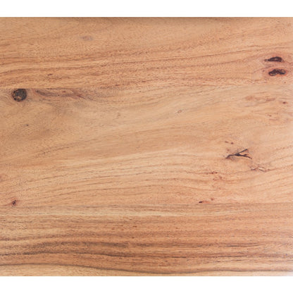 Porter Designs Manzanita Live Edge Solid Acacia Wood Dining Bench, Natural