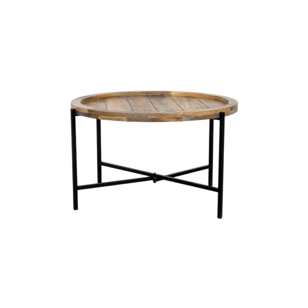 Solid Wood Industrial Loft Farmhouse Coffee Table for Living Room