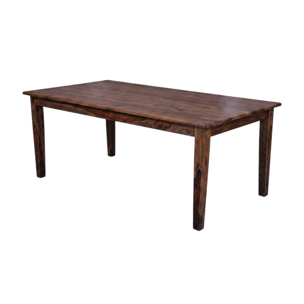 Solid Sheesham Wood Rectangular Dining Table for Dining Room