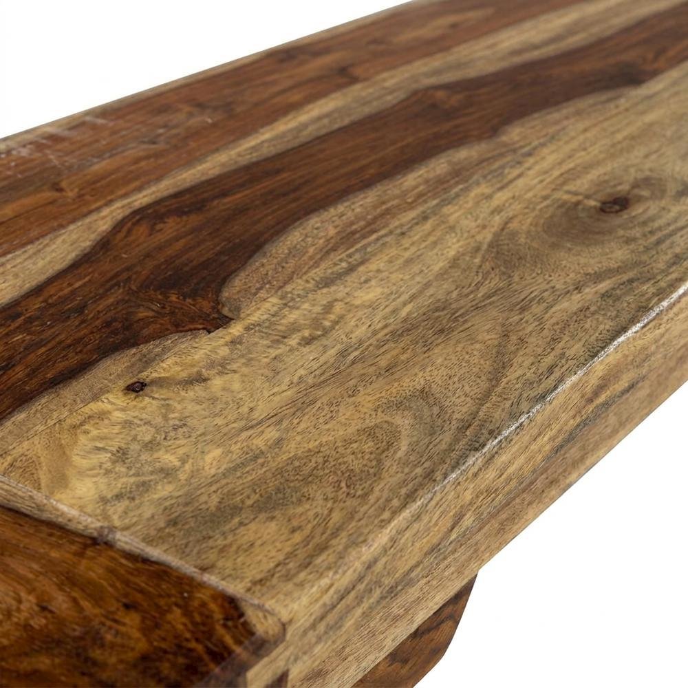Solid Sheesham Wood Dining Bench with Bohemian Eclectic Style for Dining Room