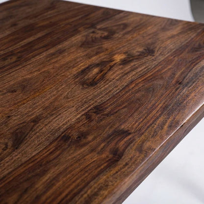 Solid Sheesham Wood Rectangular Dining Table for Dining Room