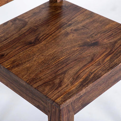 Solid Sheesham Wood Modern Farmhouse Dining Chair for Kitchen or Dining Room