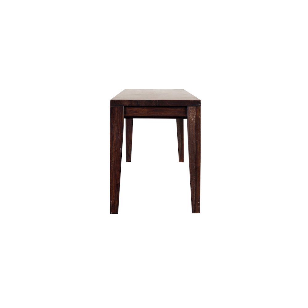 Porter Designs Fall River Solid Sheesham Wood Dining Bench, Gray