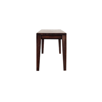 Porter Designs Fall River Solid Sheesham Wood Dining Bench, Gray