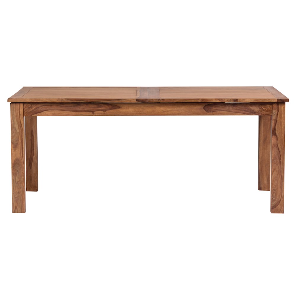 Urban Solid Sheesham Wood 72" - 96" Butterfly Extension Dining Table, Natural