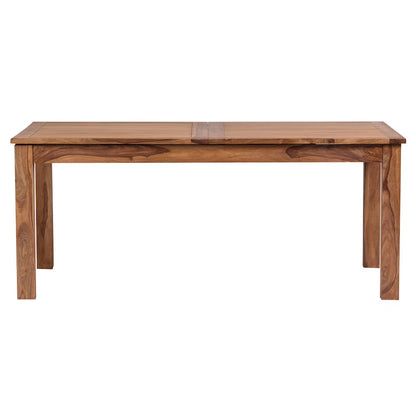 Urban Solid Sheesham Wood 72" - 96" Butterfly Extension Dining Table, Natural