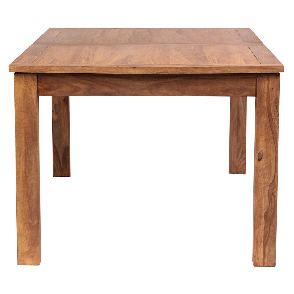 Urban Solid Sheesham Wood 72" - 96" Butterfly Extension Dining Table, Natural