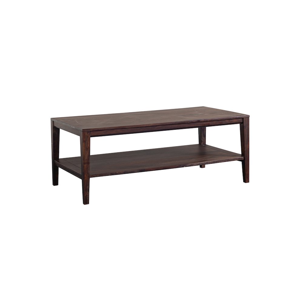 Porter Designs Fall River Solid Sheesham Wood Coffee Table, Gray