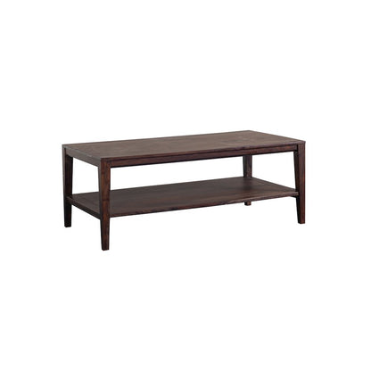 Porter Designs Fall River Solid Sheesham Wood Coffee Table, Gray