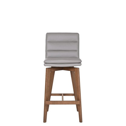 Castor Genuine Leather Dining Chair, Black (Set of 2)