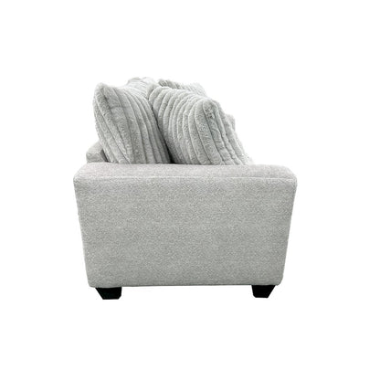 Broadway Microfiber Loveseat, Gray