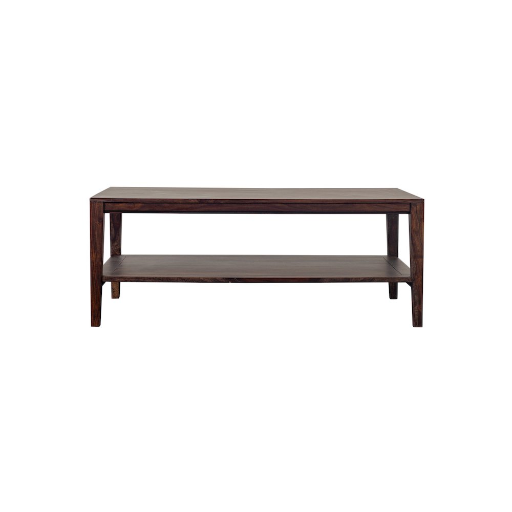 Porter Designs Fall River Solid Sheesham Wood Coffee Table, Gray