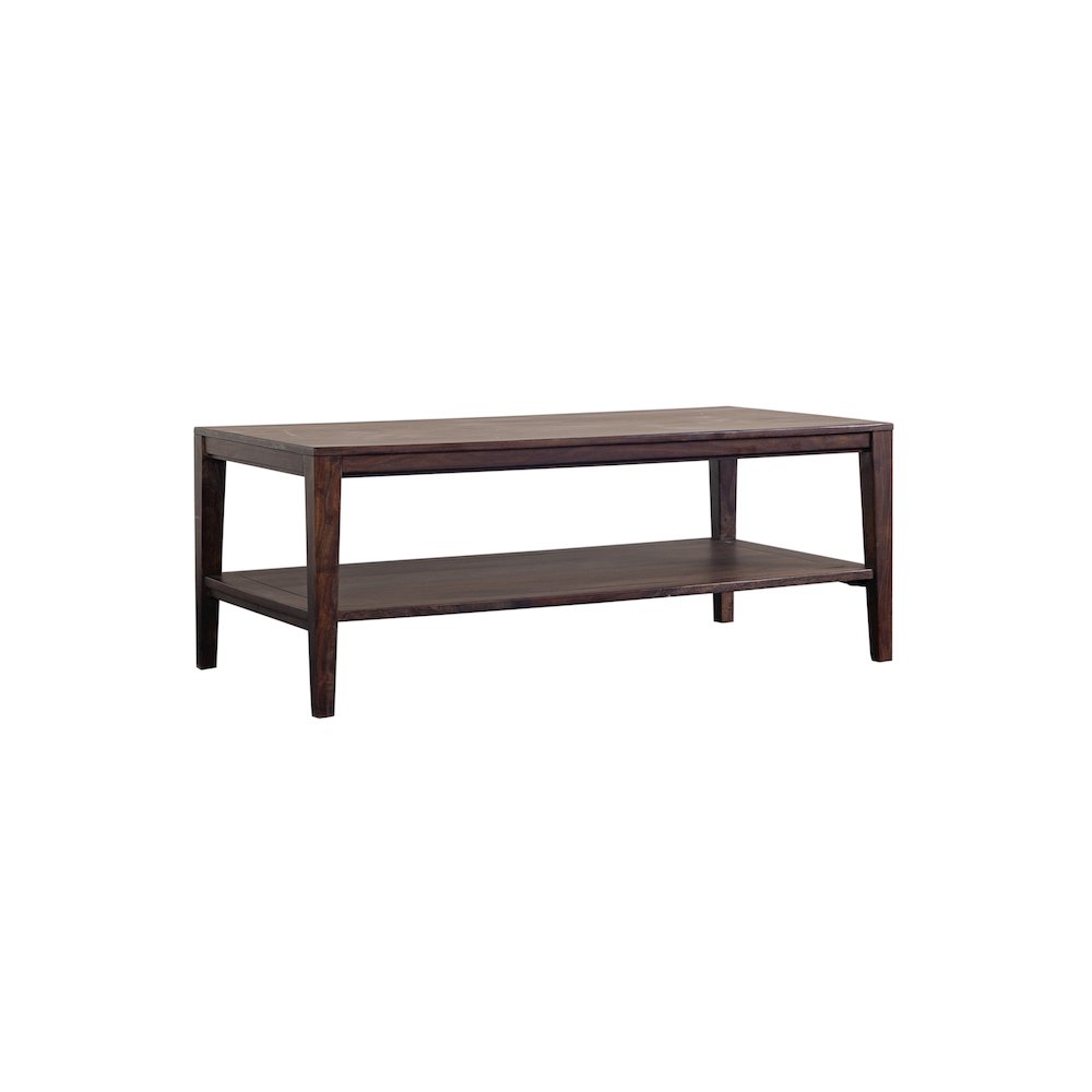 Porter Designs Fall River Solid Sheesham Wood Coffee Table, Gray
