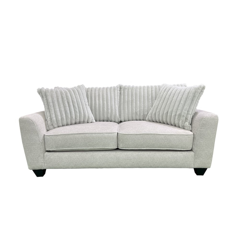 Broadway Microfiber Loveseat, Gray