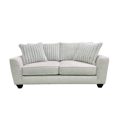 Broadway Microfiber Loveseat, Gray