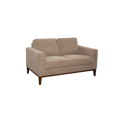 Porter Designs Annie Wood Trim Loveseat, Cream