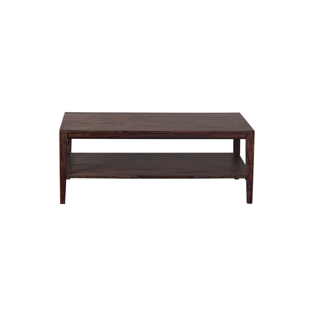 Porter Designs Fall River Solid Sheesham Wood Coffee Table, Gray