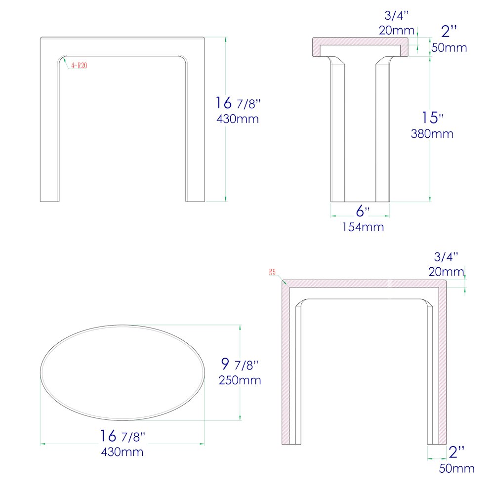 White Matte Solid Surface Resin Bathroom / Shower Stool