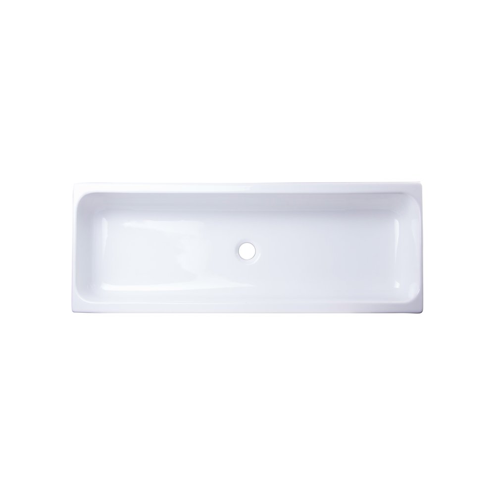 AB48TR 48" White Above Mount Fireclay Bath Trough Sink