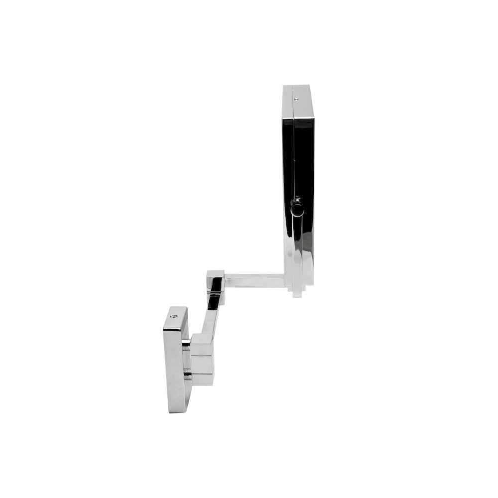 8" Square Wall Mounted 5x Magnify Cosmetic Mirror