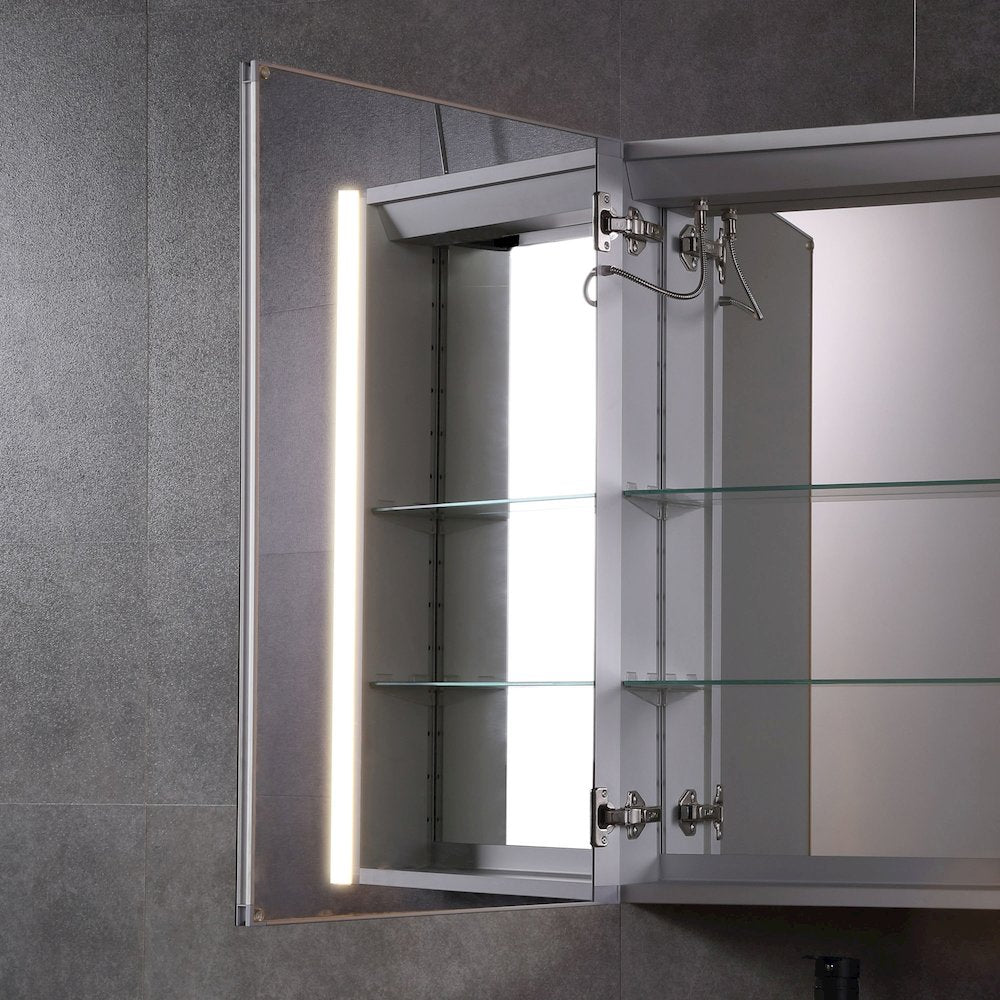 24" x 32" Single Door LED Light Bluetooth Medicine Cabinet