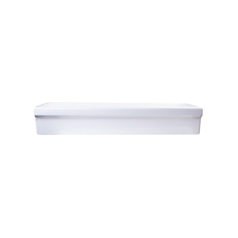 AB48TR 48" White Above Mount Fireclay Bath Trough Sink