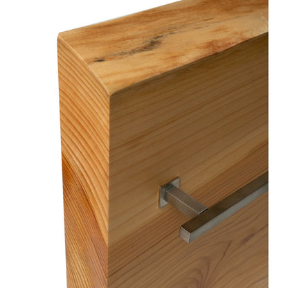 32"x16" Live Edge Cedar Wood Towel Warmer