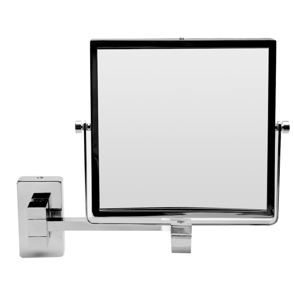 8" Square Wall Mounted 5x Magnify Cosmetic Mirror