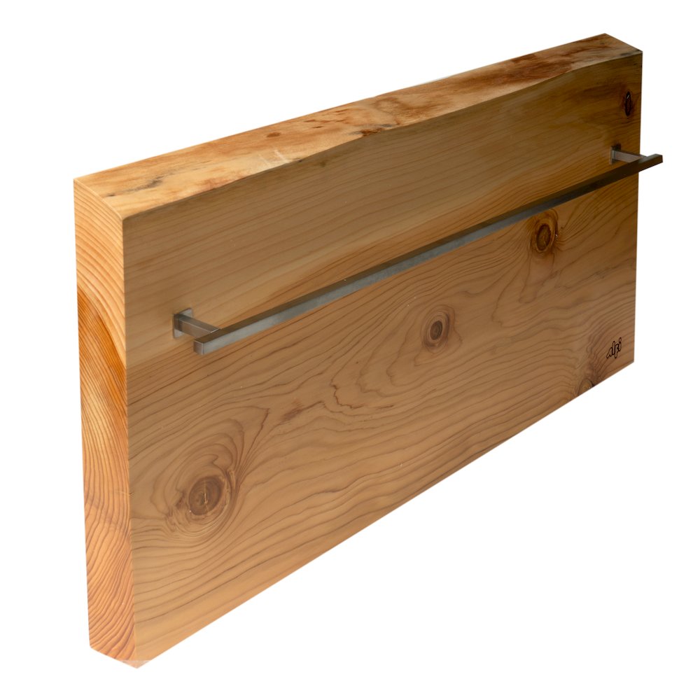 32"x16" Live Edge Cedar Wood Towel Warmer
