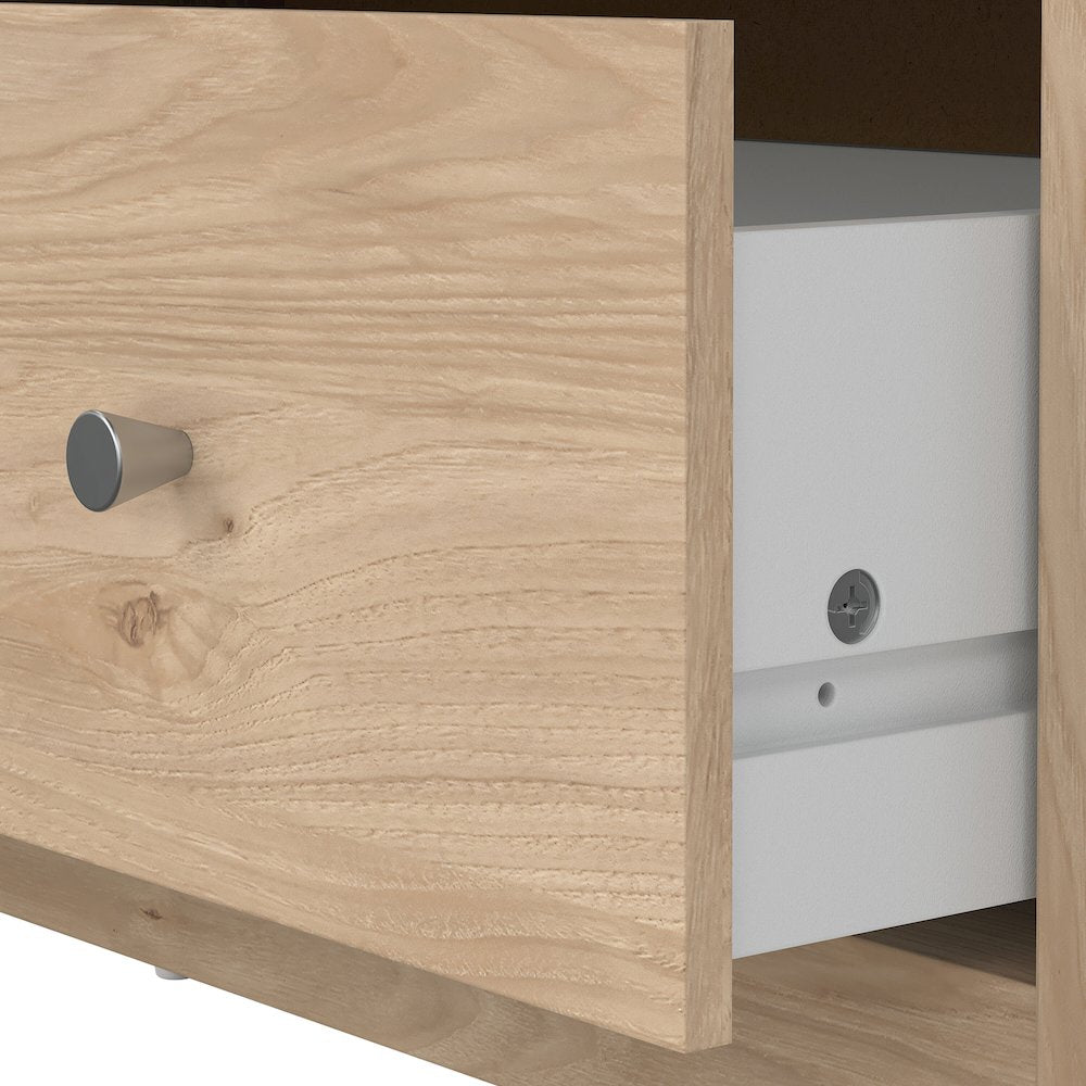 3-Piece Bedroom Set - 6 Drawer Double Dresser And Nightstand Set Of 2