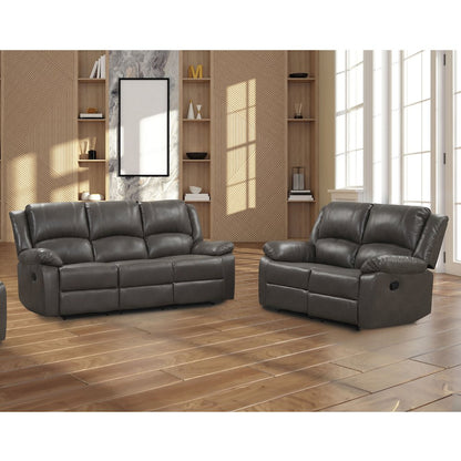 Furniture of America Lamick 2-piece Manual Recline Sofa Set