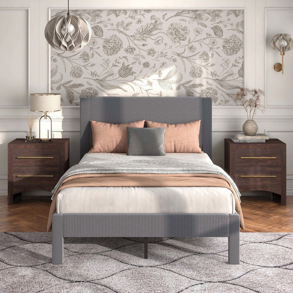 Furniture of America Simas Upholstered Bed