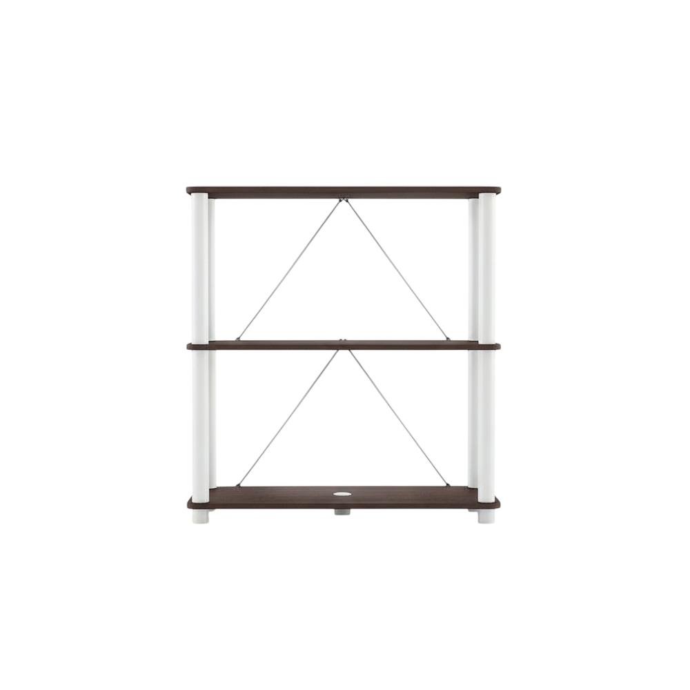 Wooden 3-Tier Bookcase with Open Shelves for Home Storage