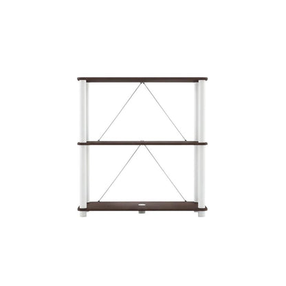 Wooden 3-Tier Bookcase with Open Shelves for Home Storage