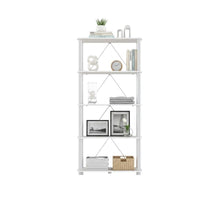 Wooden 5-Tier Bookcase with Open Shelves for Living Room and Office