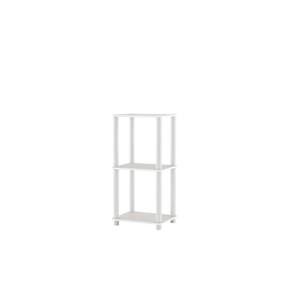 Wooden 3-Tier Shelving Unit with Open Design for Easy Access
