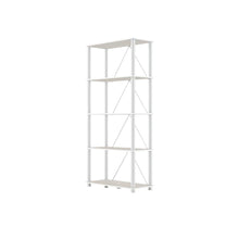 Wooden 5-Tier Bookcase with Open Shelves for Living Room and Office