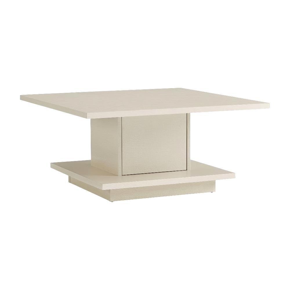White Wood Coffee Table with MDF and Honeycomb Composite Board Construction