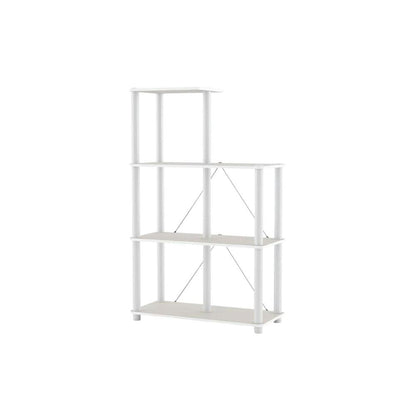 Wooden 5-Cube Bookcase with Open Shelving for Organizing Livingspace