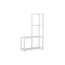 Wood 4-Cube Shelves Open Bookcase with versatile storage and modern design