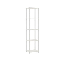 Wood 5-Tier Open Bookcase with Multiple Shelves and Sturdy Construction