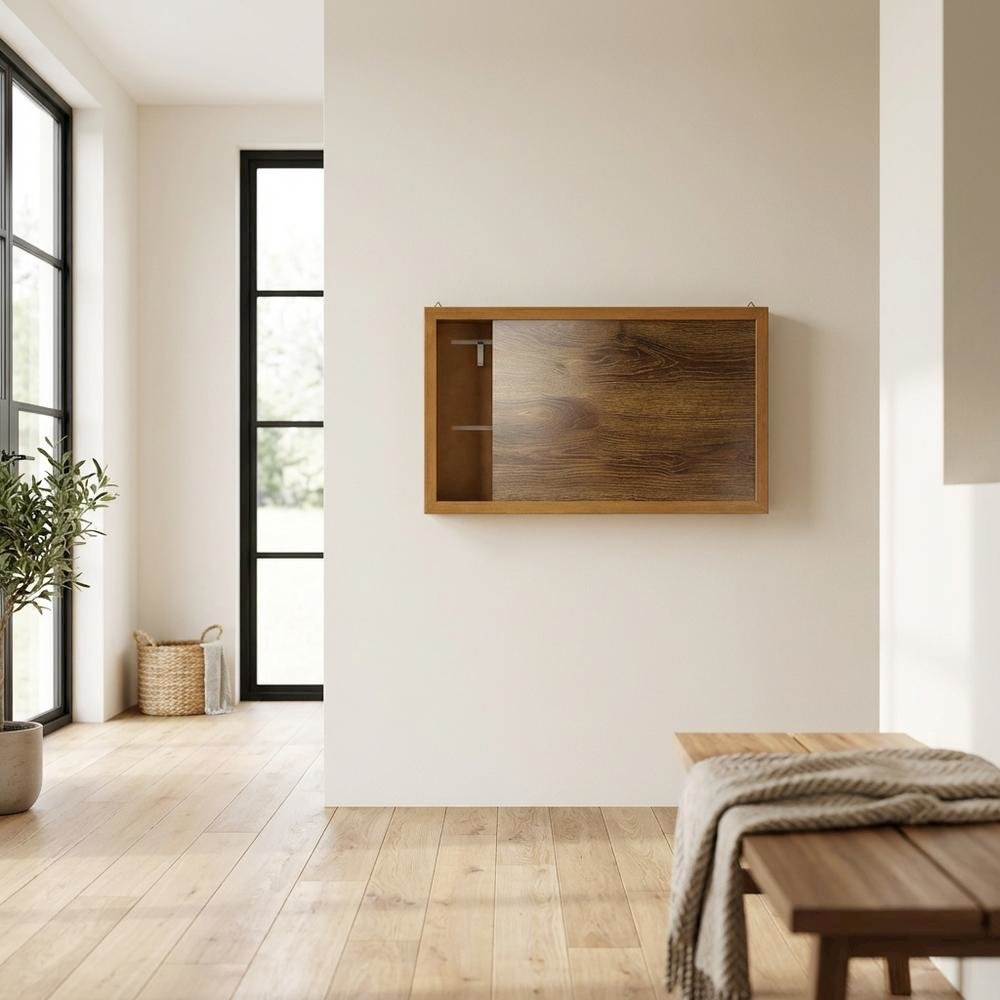 Hidden Storage Cabinet With Photo Frame In Compact Design