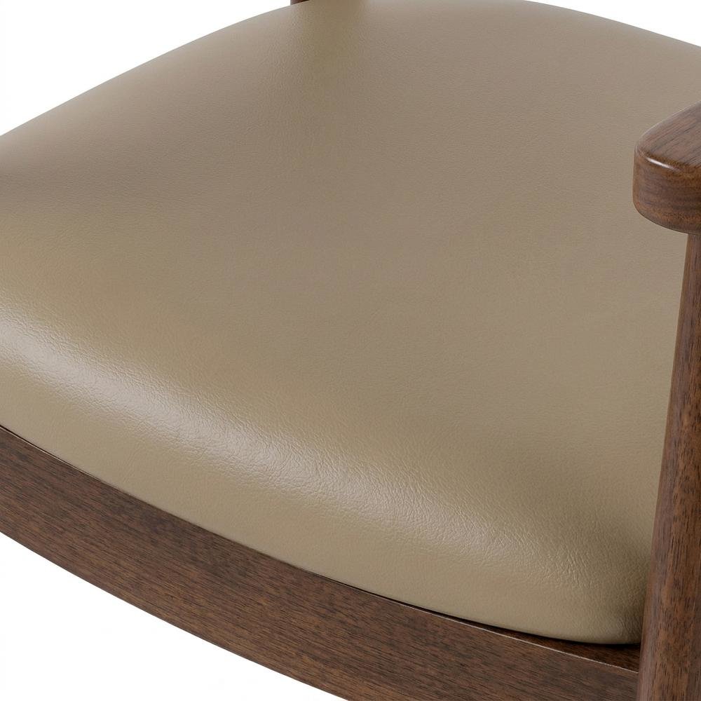 Rich Walnut Solid Wood Dining Chairs (Set of 2) with Comfortable Seating
