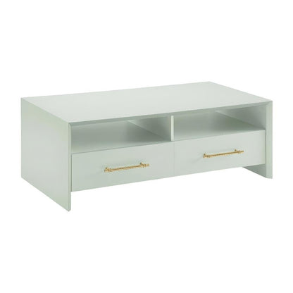 Verdant Wood Coffee Table with 2 Drawers and 2 Shelves MDF Particle Board